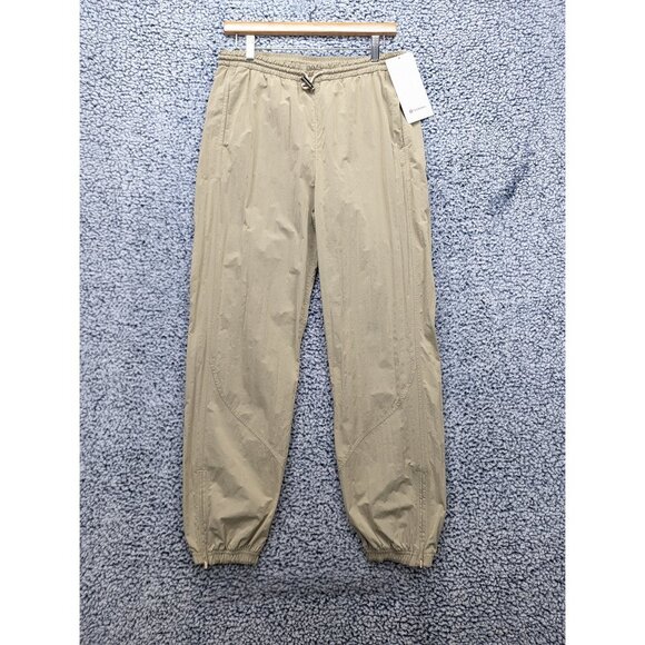 NWT Lululemon Evergreen Track Pants Womens 8 Nylon Jogger Lightweight Tan - Picture 1 of 13